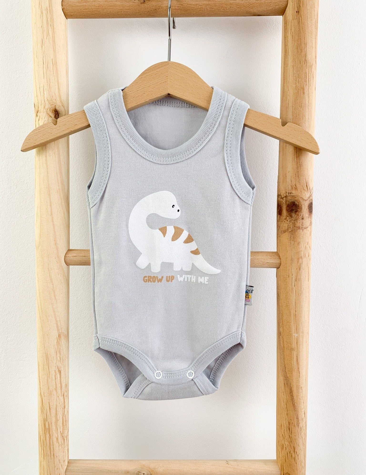Body bebelus - bleu cu dinozaur - Botez bebelusi
