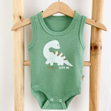 Body bebelus - verde cu dinozaur - Botez bebelusi