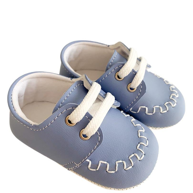 Botosei albastrii cu sireturi - Botez bebelusi