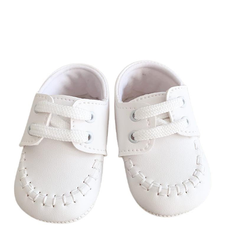 Botosei albi cu sireturi - Botez bebelusi