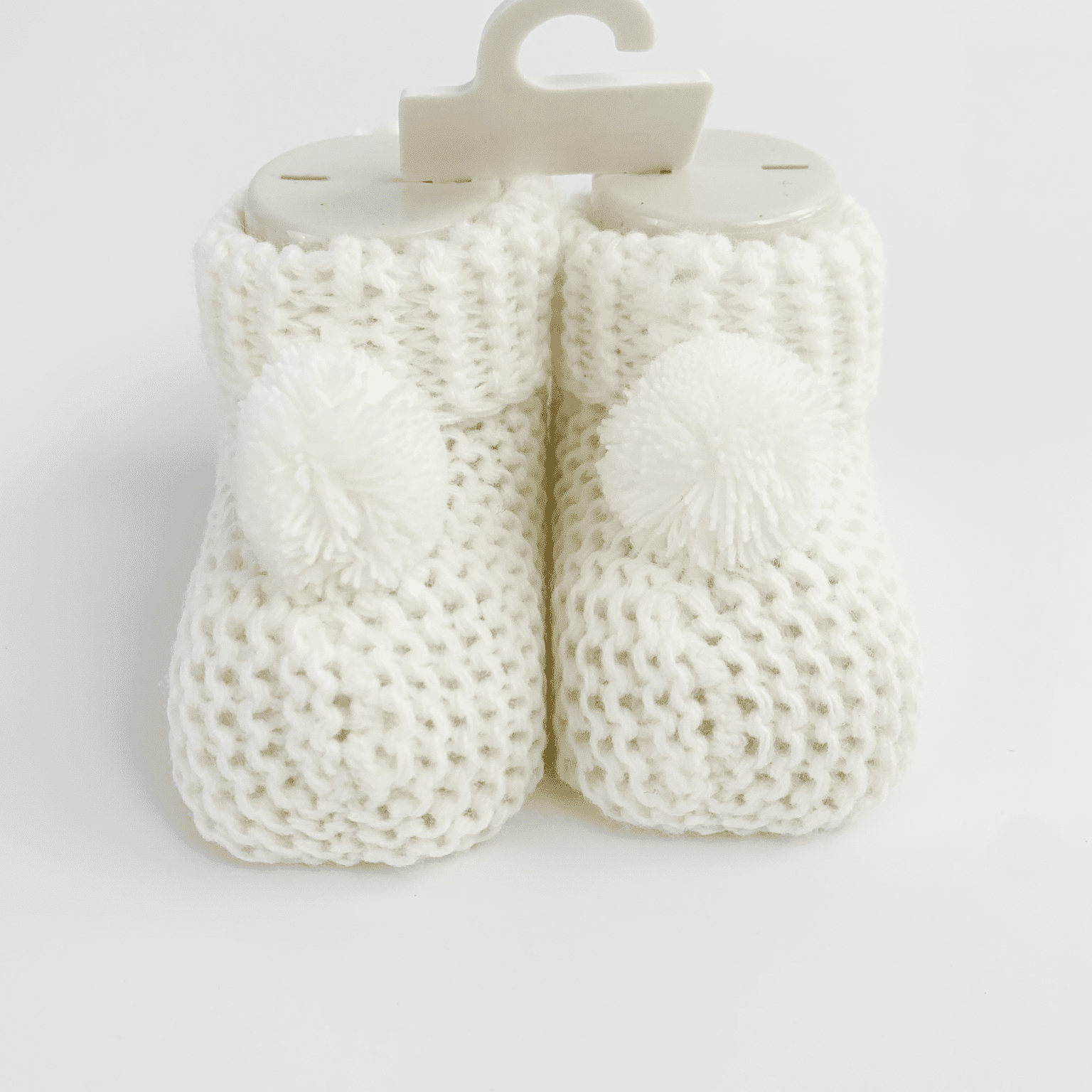 Botosei bebe tricotati - albi - Botez bebelusi