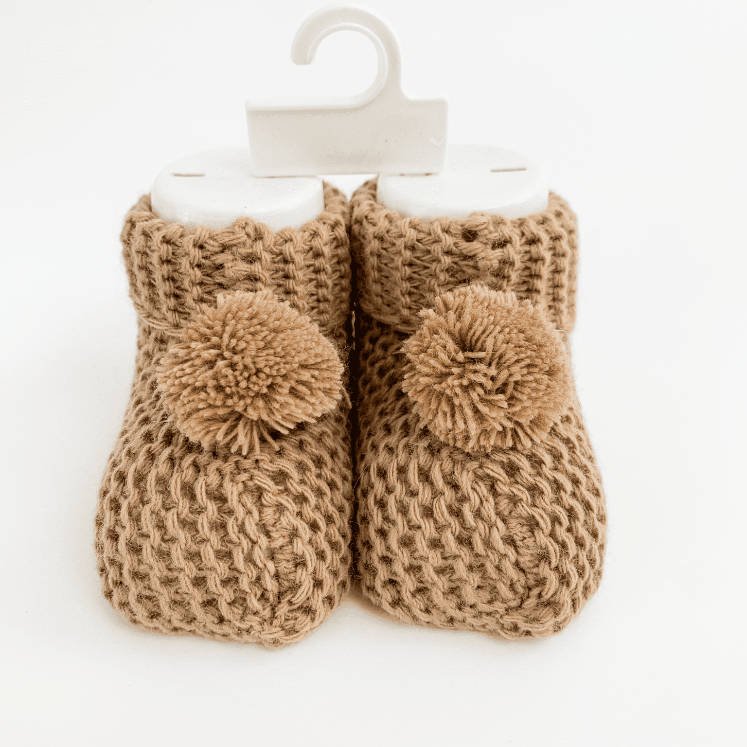 Botosei bebe tricotati - maro - Botez bebelusi