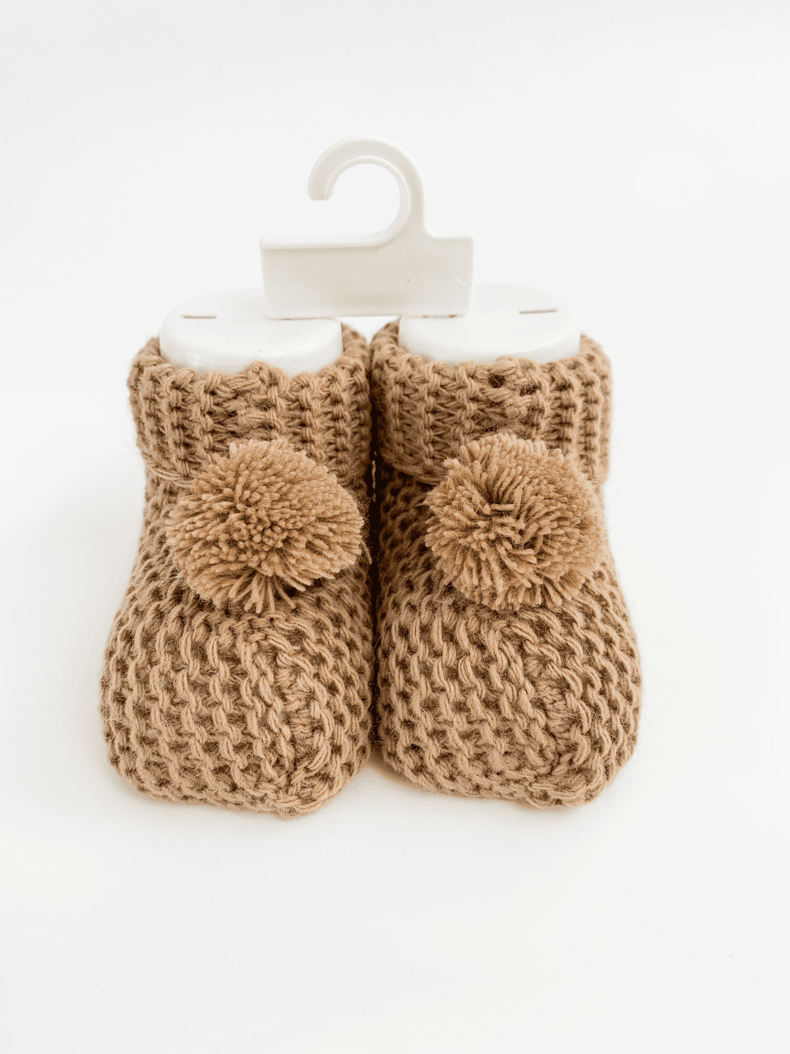 Botosei bebe tricotati - maro - Botez bebelusi