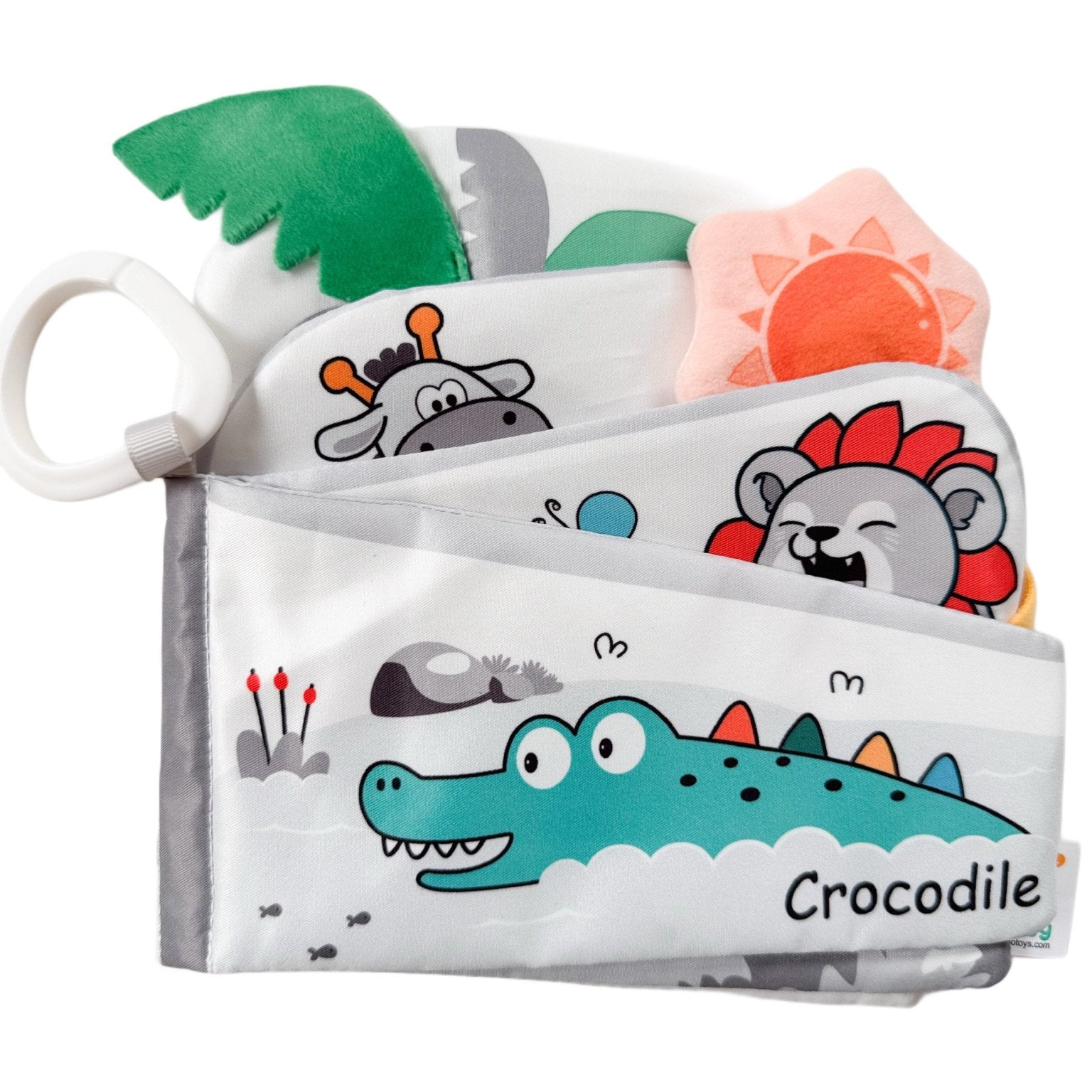 Carte cu animale zornaitoare – Crocodil - Botez bebelusi