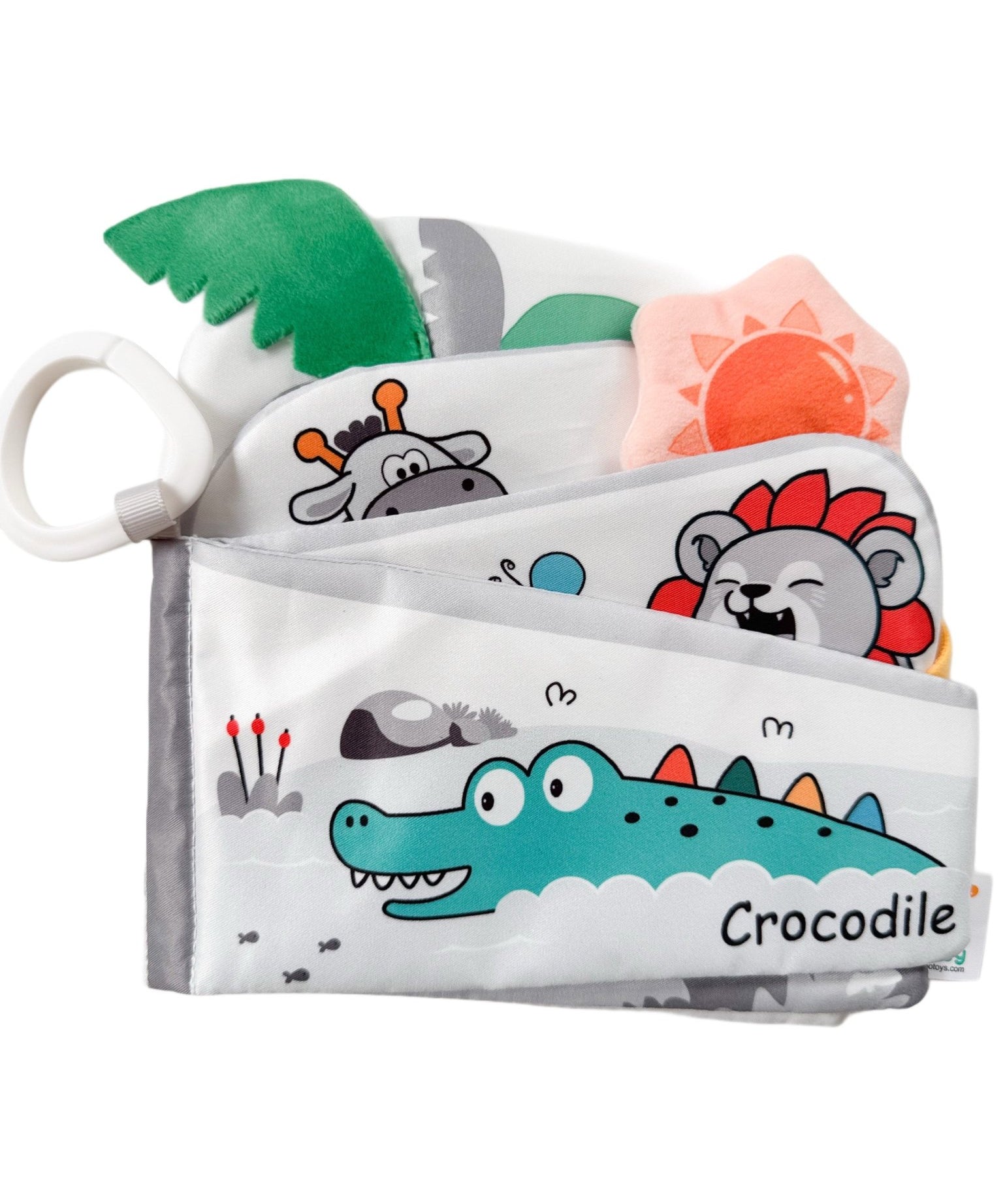 Carte cu animale zornaitoare – Crocodil - Botez bebelusi
