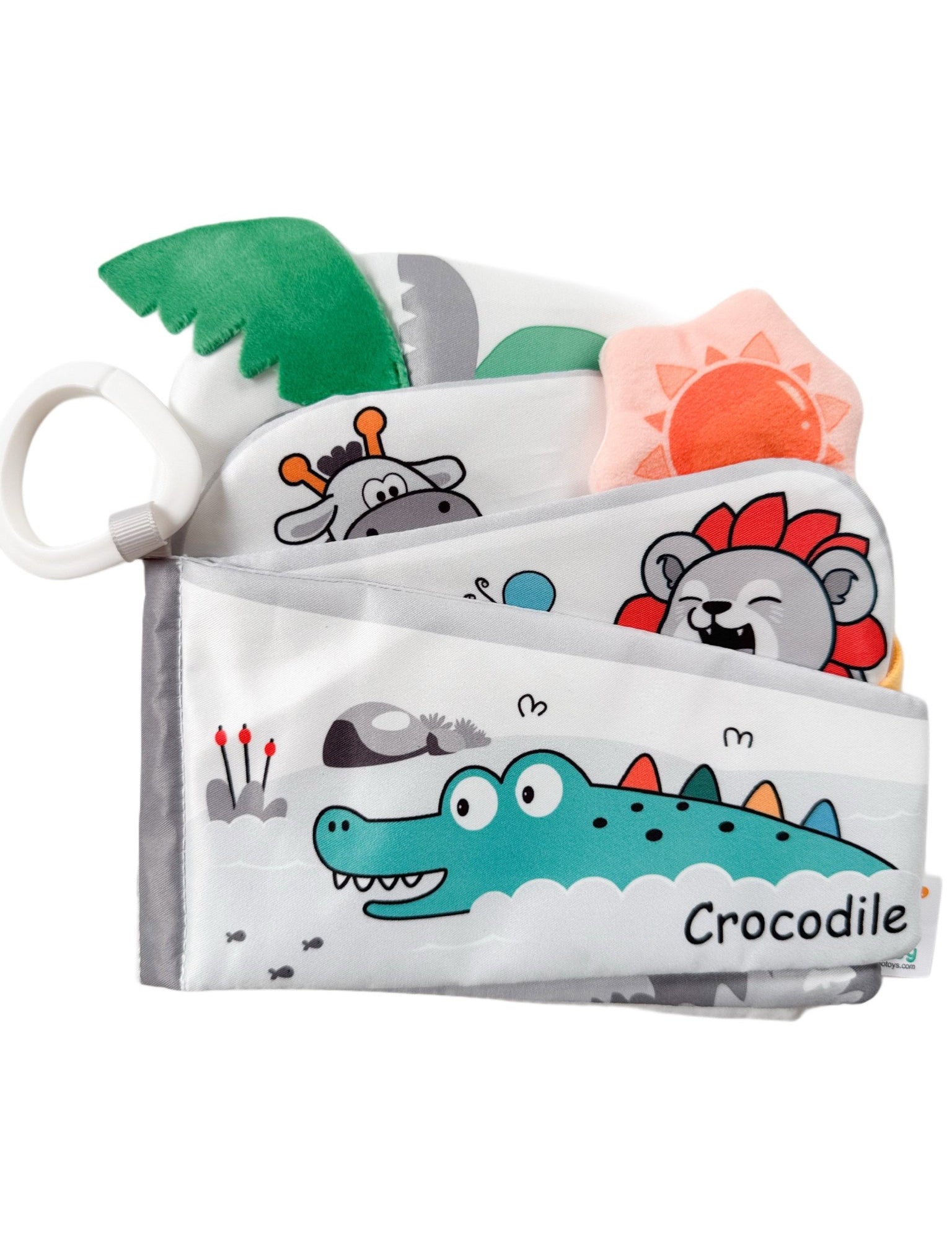 Carte cu animale zornaitoare – Crocodil - Botez bebelusi