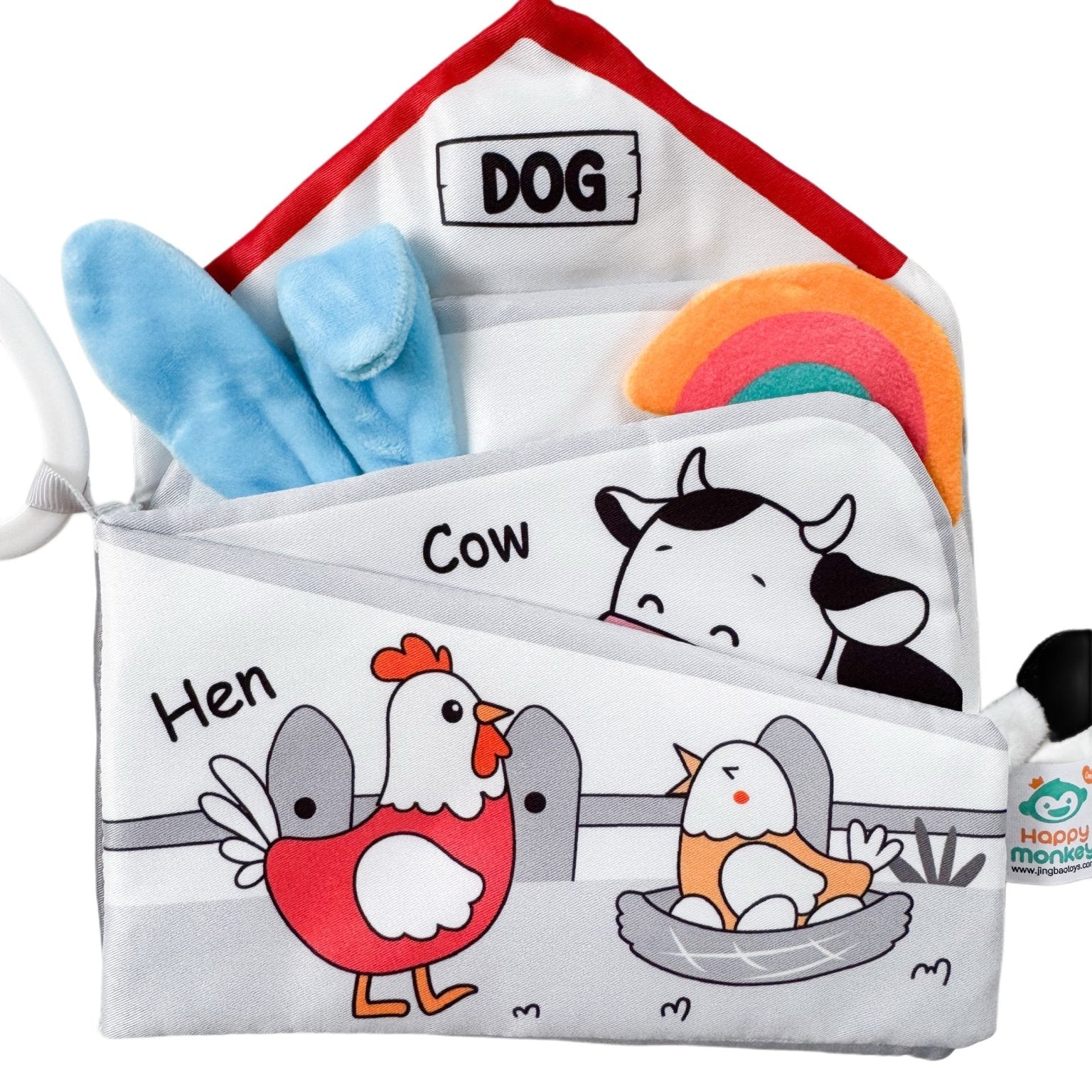 Carte cu animale zornaitoare – Pui - Botez bebelusi