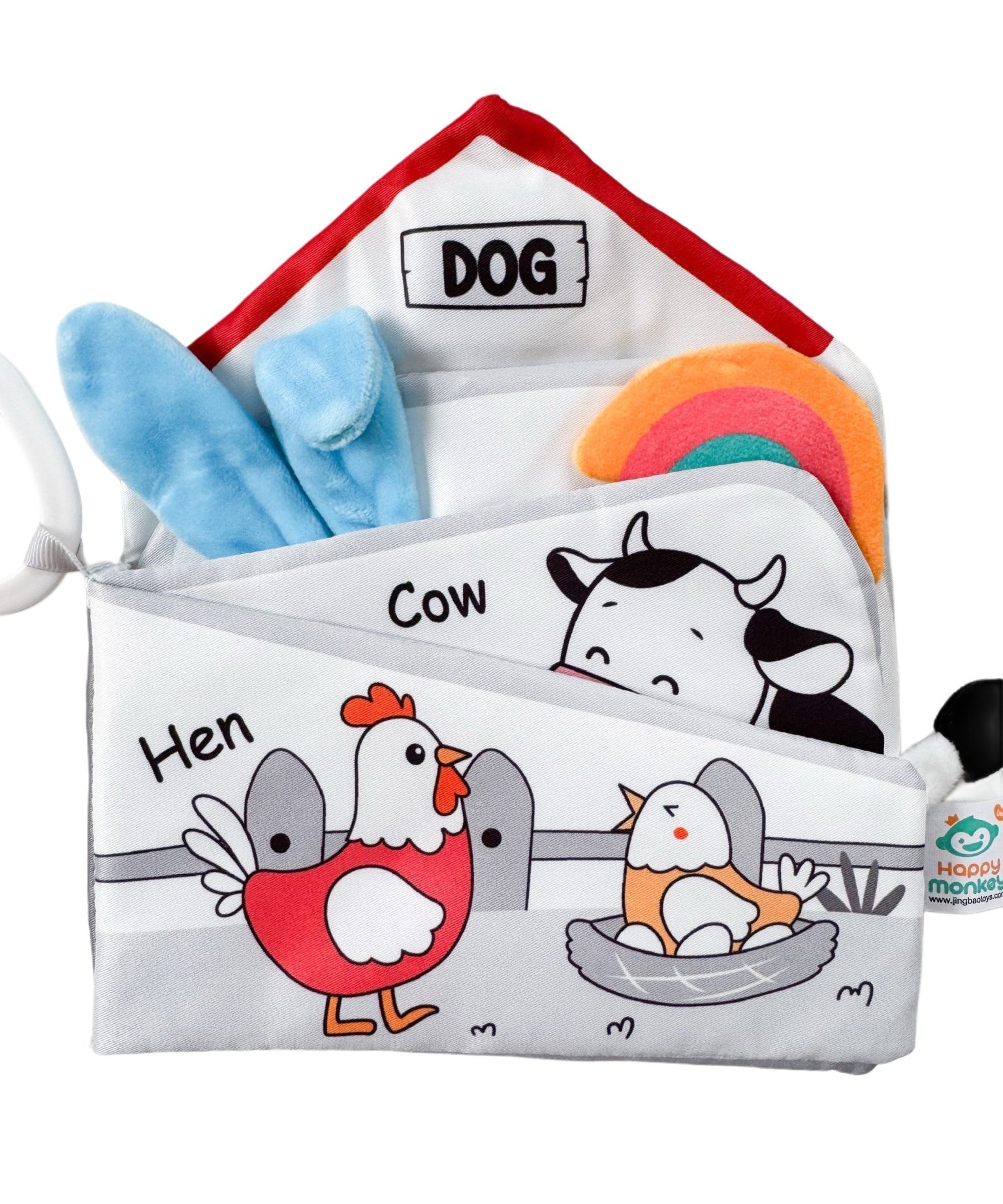 Carte cu animale zornaitoare – Pui - Botez bebelusi
