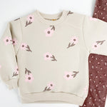 Compleu Dariana 2 piese - bej maro - Botez bebelusi