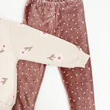 Compleu Dariana 2 piese - bej maro - Botez bebelusi