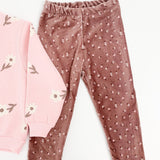 Compleu Dariana 2 piese - roz maro - Botez bebelusi