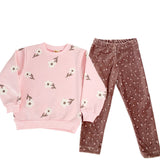 Compleu Dariana 2 piese - roz maro - Botez bebelusi