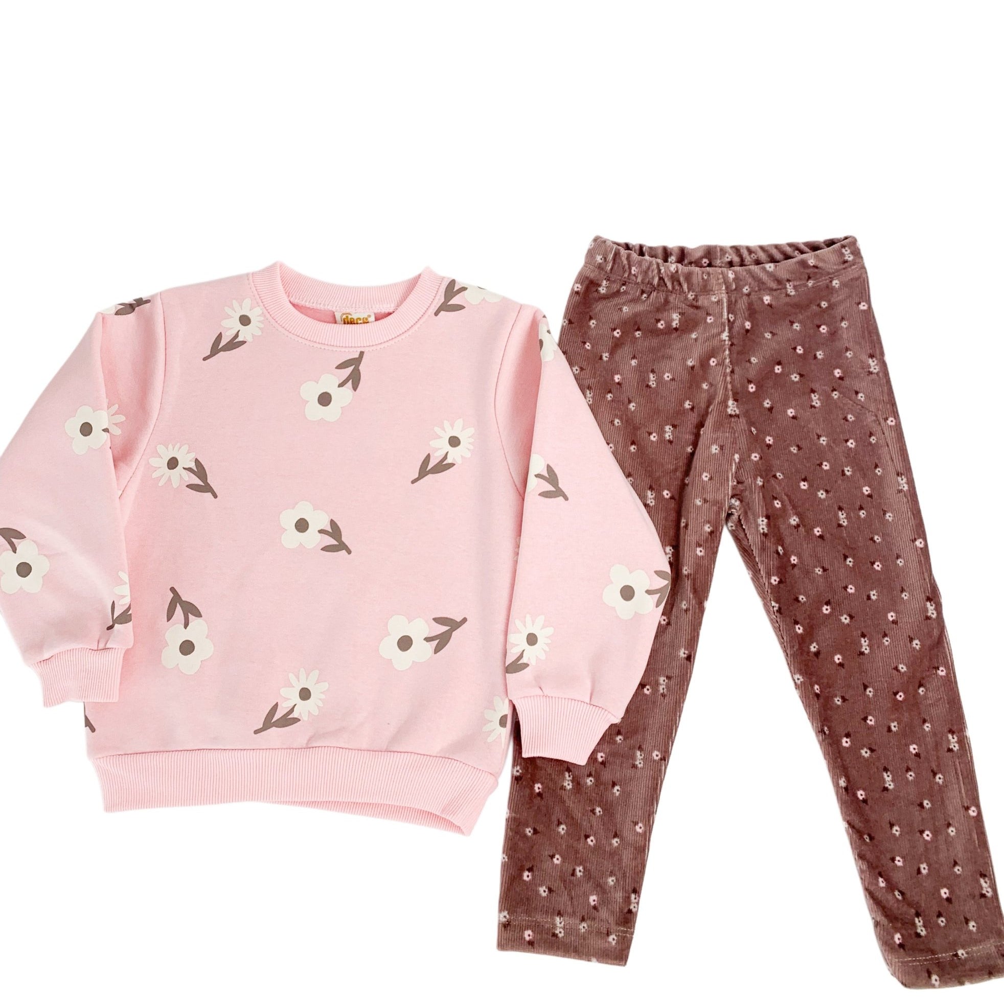 Compleu Dariana 2 piese - roz maro - Botez bebelusi