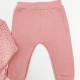 Compleu Elena 2 piese - roz - Botez bebelusi