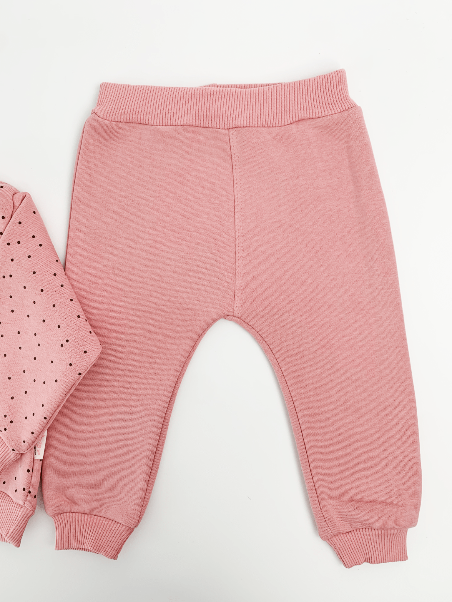 Compleu Elena 2 piese - roz - Botez bebelusi