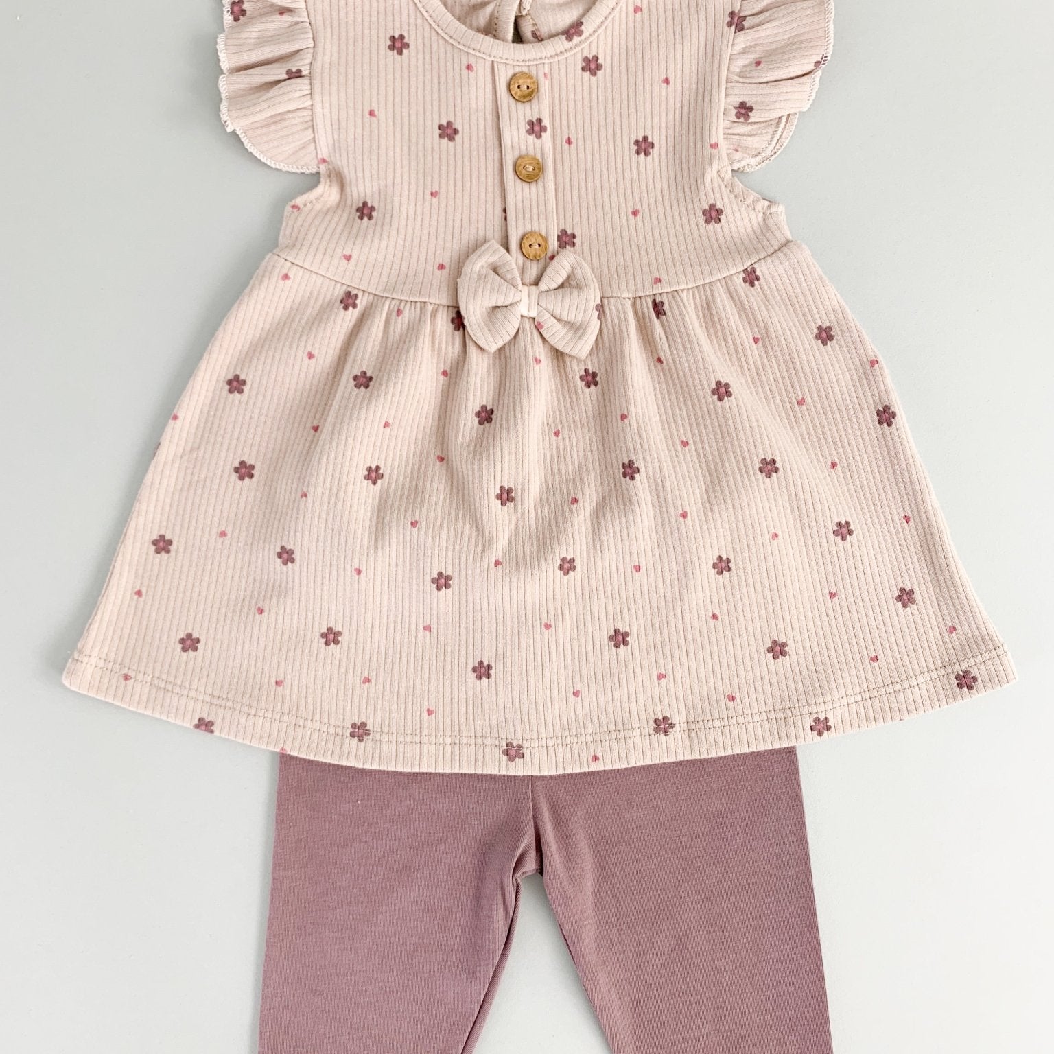 Compleu fetita cu floricele - Botez bebelusi