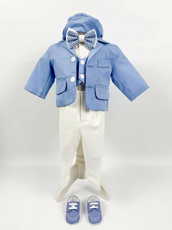 Costum bebelusi complet cu botosei - Carlos - Botez bebelusi