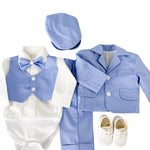 Costum botez baiat Fabian cu incaltaminte - Botez bebelusi