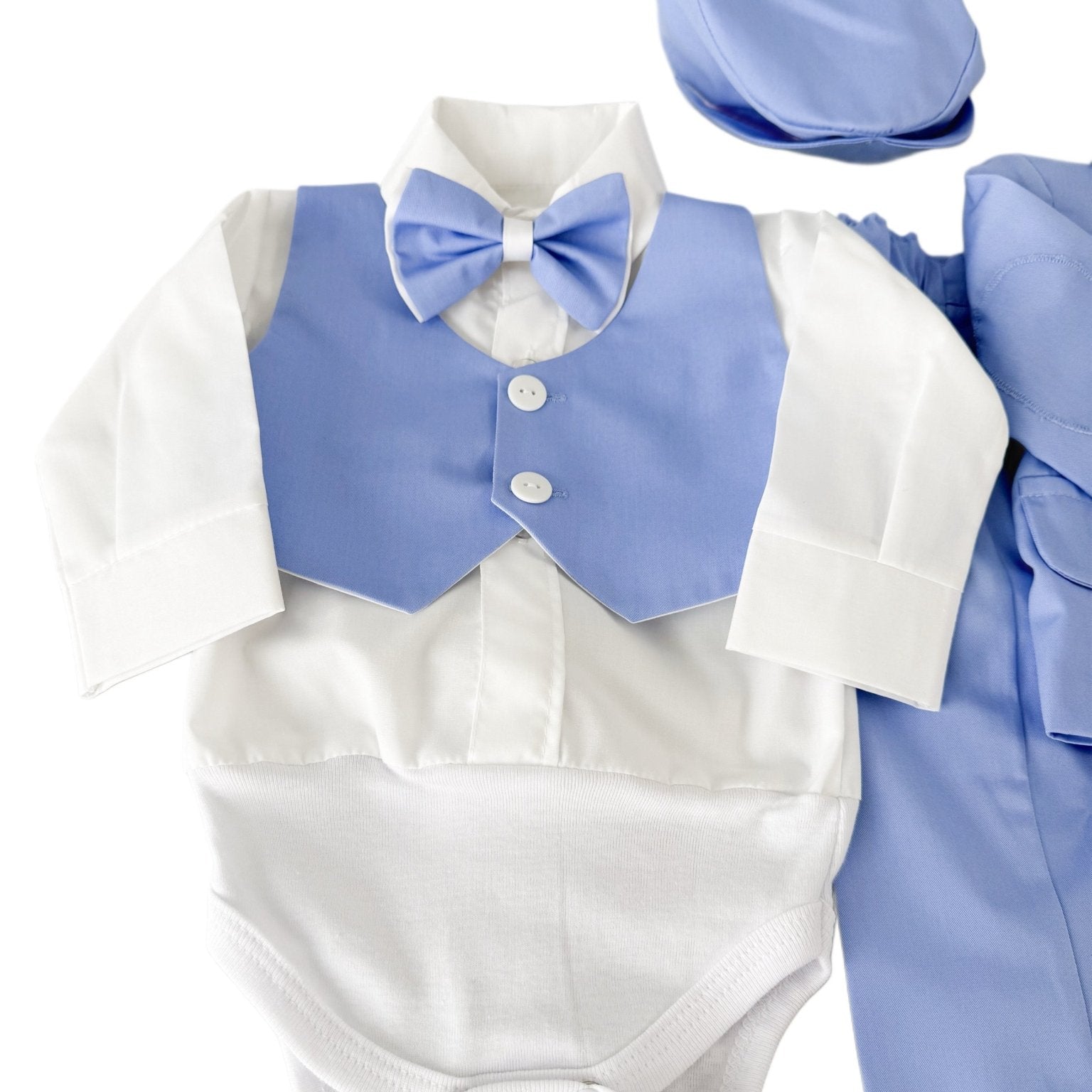 Costum botez baiat Fabian cu incaltaminte - Botez bebelusi