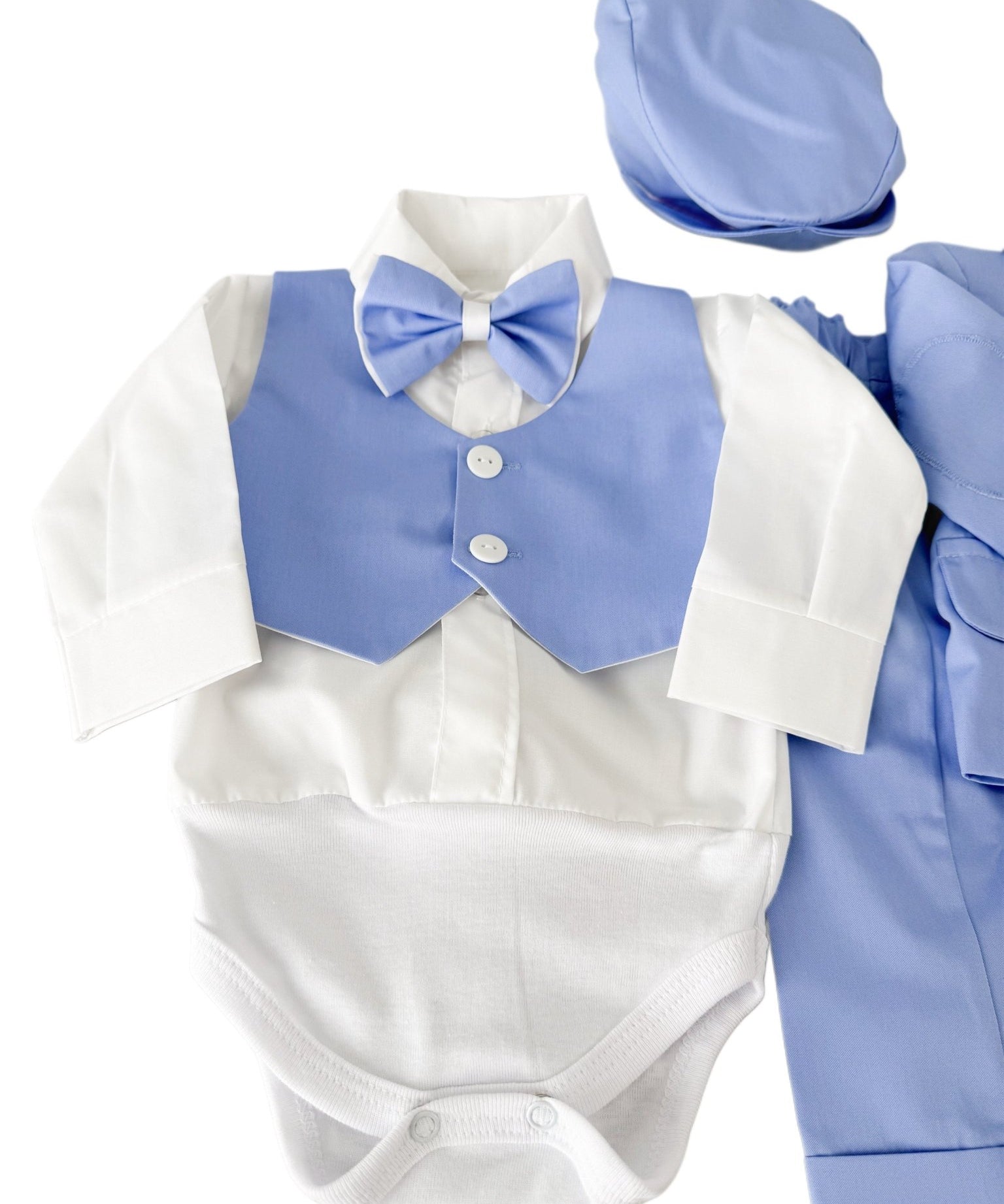 Costum botez baiat Fabian cu incaltaminte - Botez bebelusi