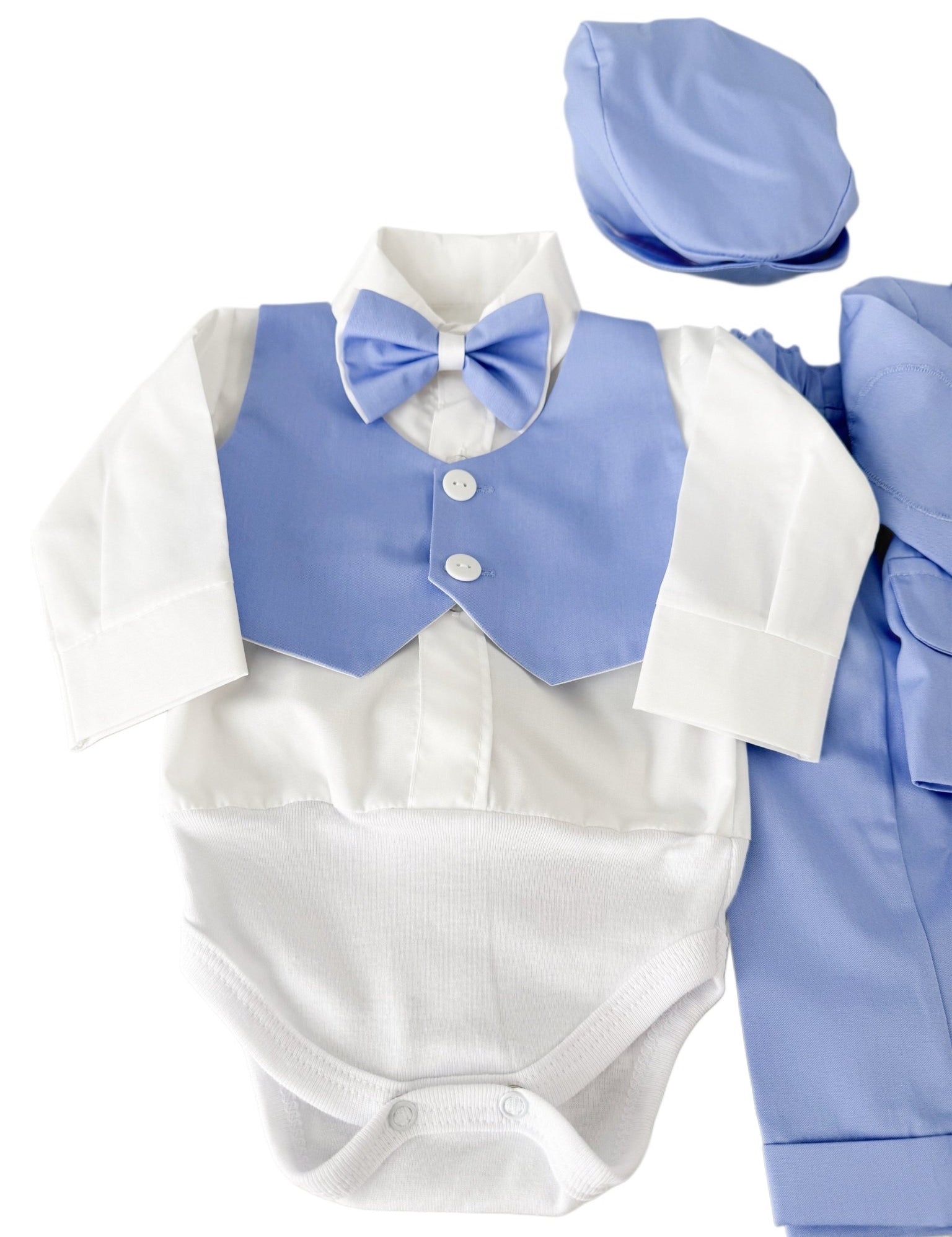 Costum botez baiat Fabian cu incaltaminte - Botez bebelusi