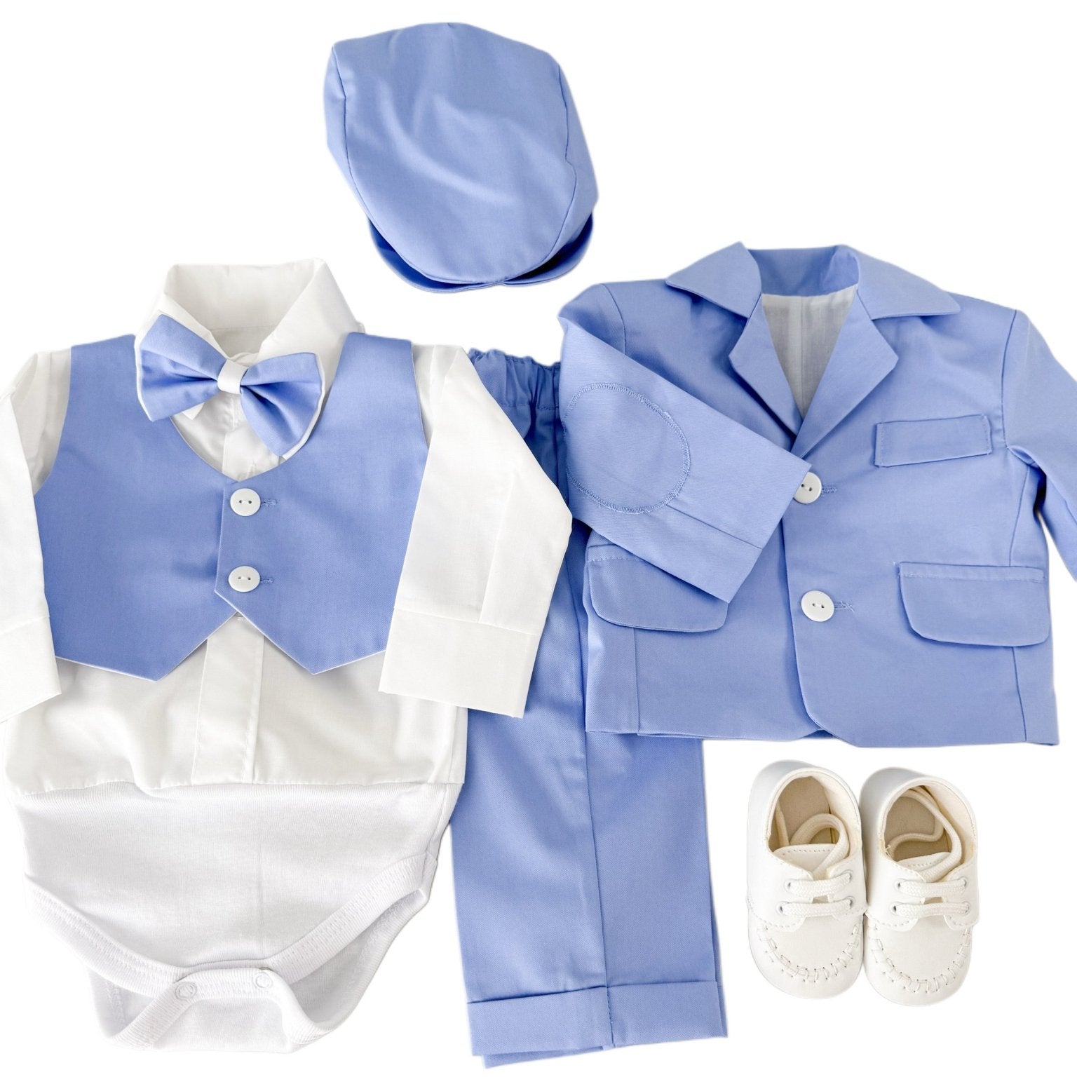 Costum botez baiat Fabian cu incaltaminte - Botez bebelusi