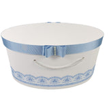 Cufar botez cu dantela bleo - Botez bebelusi
