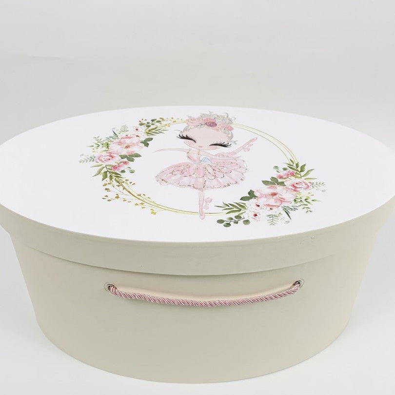 Cufar ivoire cu fetita dansatoare - Botez bebelusi