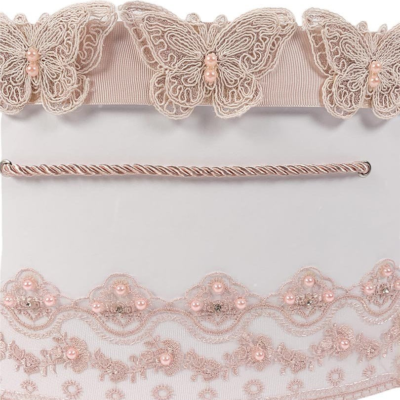 Cufar pentru trusou cu fluturi roz - Botez bebelusi