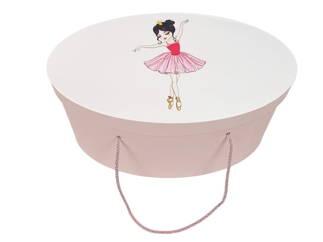 Cufar roz cu balerina - Botez bebelusi