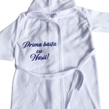 Halat baie baiat “Prima baita cu nasii” – albastru - Botez bebelusi