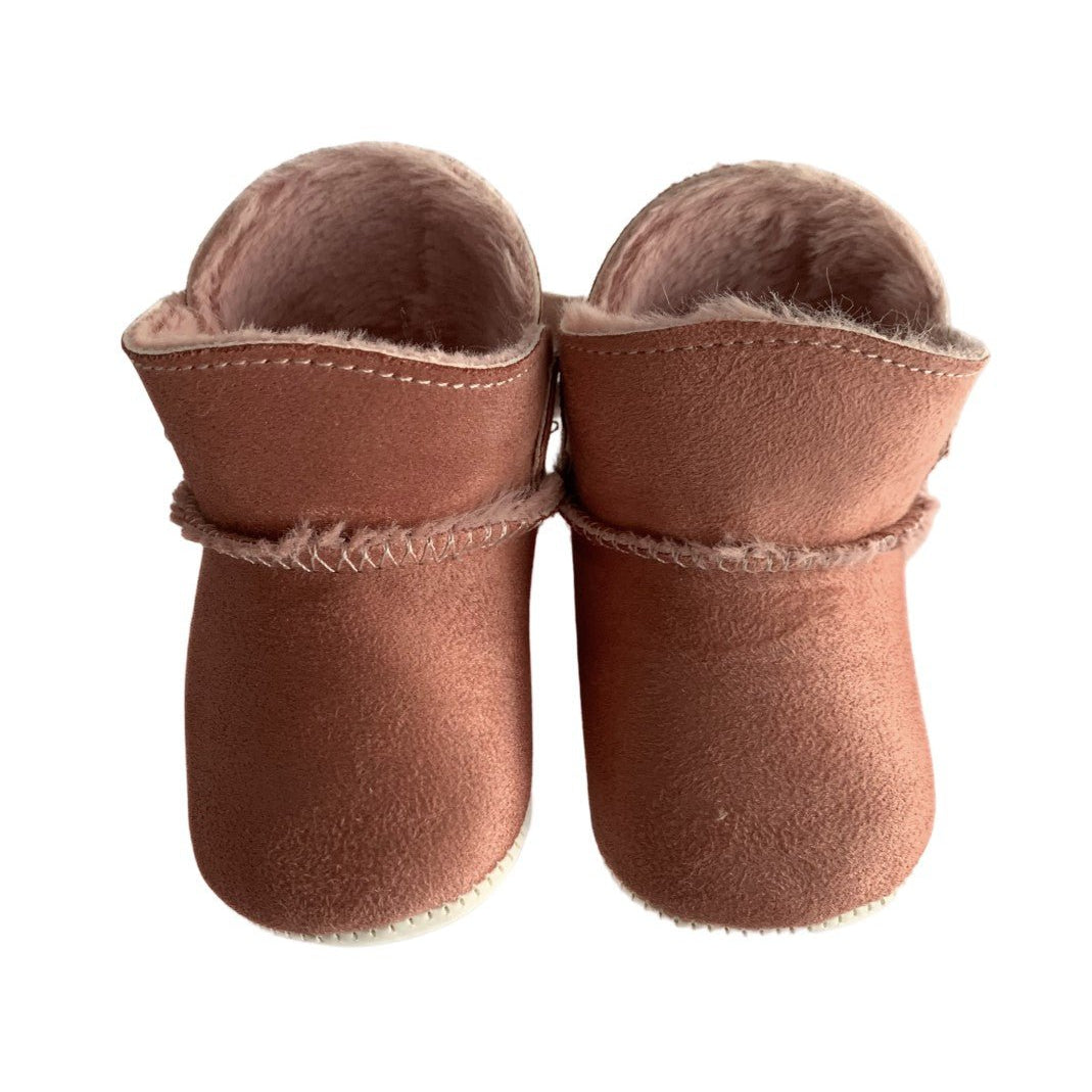 Incaltaminte imblanita iarna fetita roz - Botez bebelusi