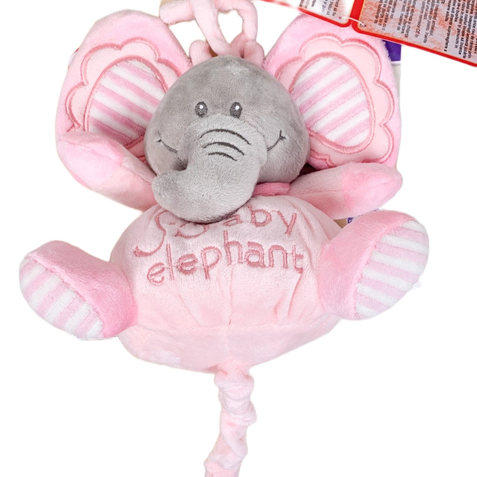 Jucarie muzicala elefantel roz - Botez bebelusi