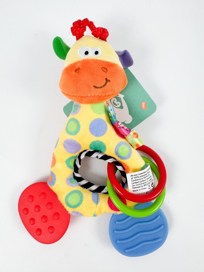Jucarie plus pentru bebe – Girafa colorata - Botez bebelusi