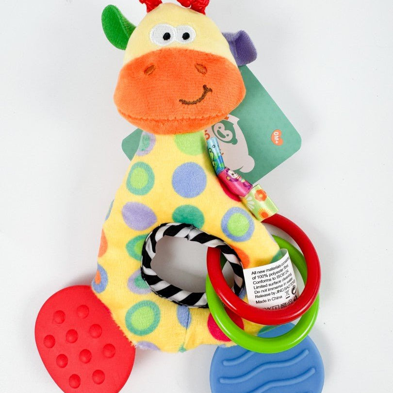 Jucarie plus pentru bebe – Girafa colorata - Botez bebelusi