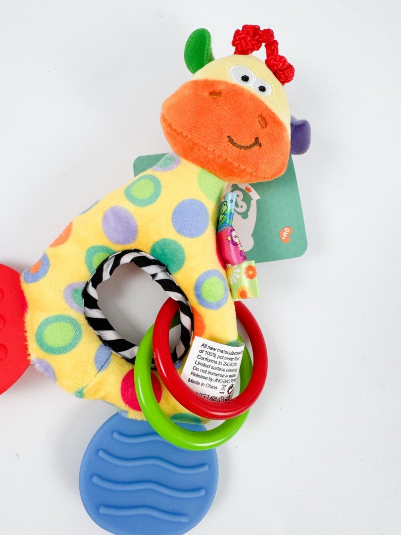 Jucarie plus pentru bebe – Girafa colorata - Botez bebelusi