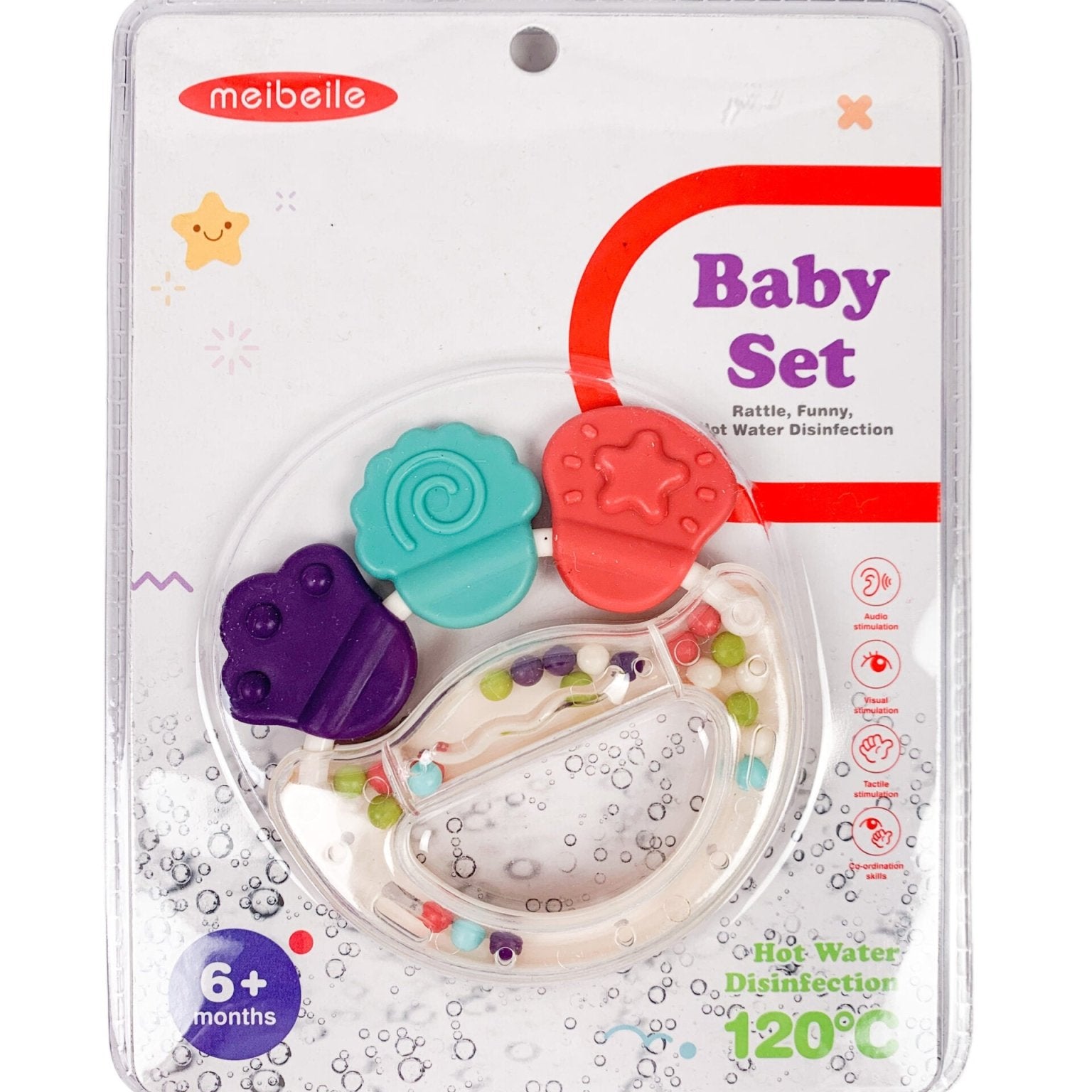 Jucărie zornaitoare cu bilute - Botez bebelusi