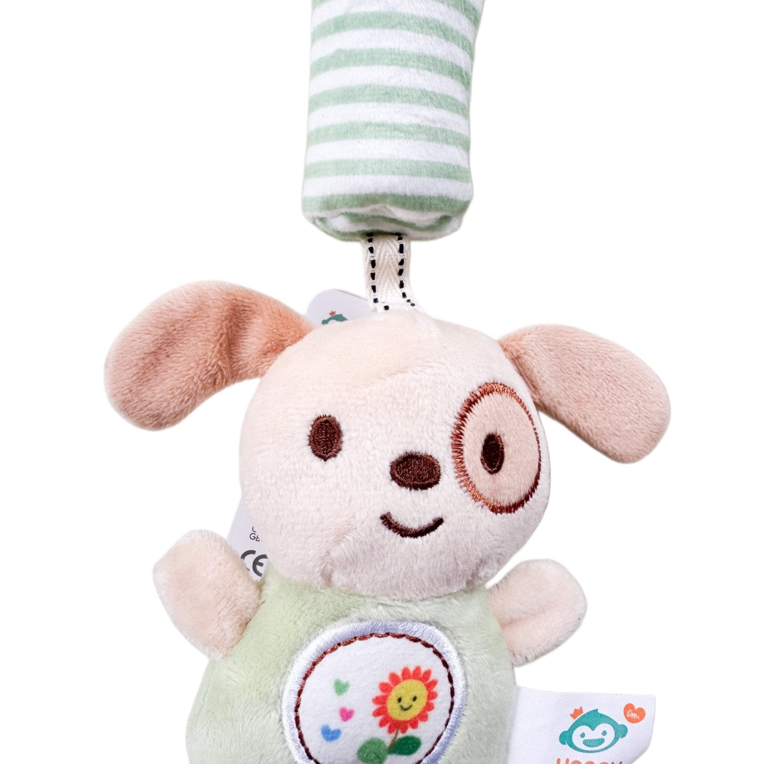 Jucarie zornaitoare cu catelus de plus - Botez bebelusi