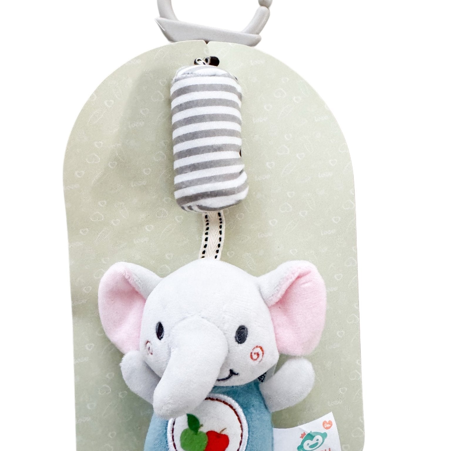Jucarie zornaitoare cu elefantel de plus - Botez bebelusi