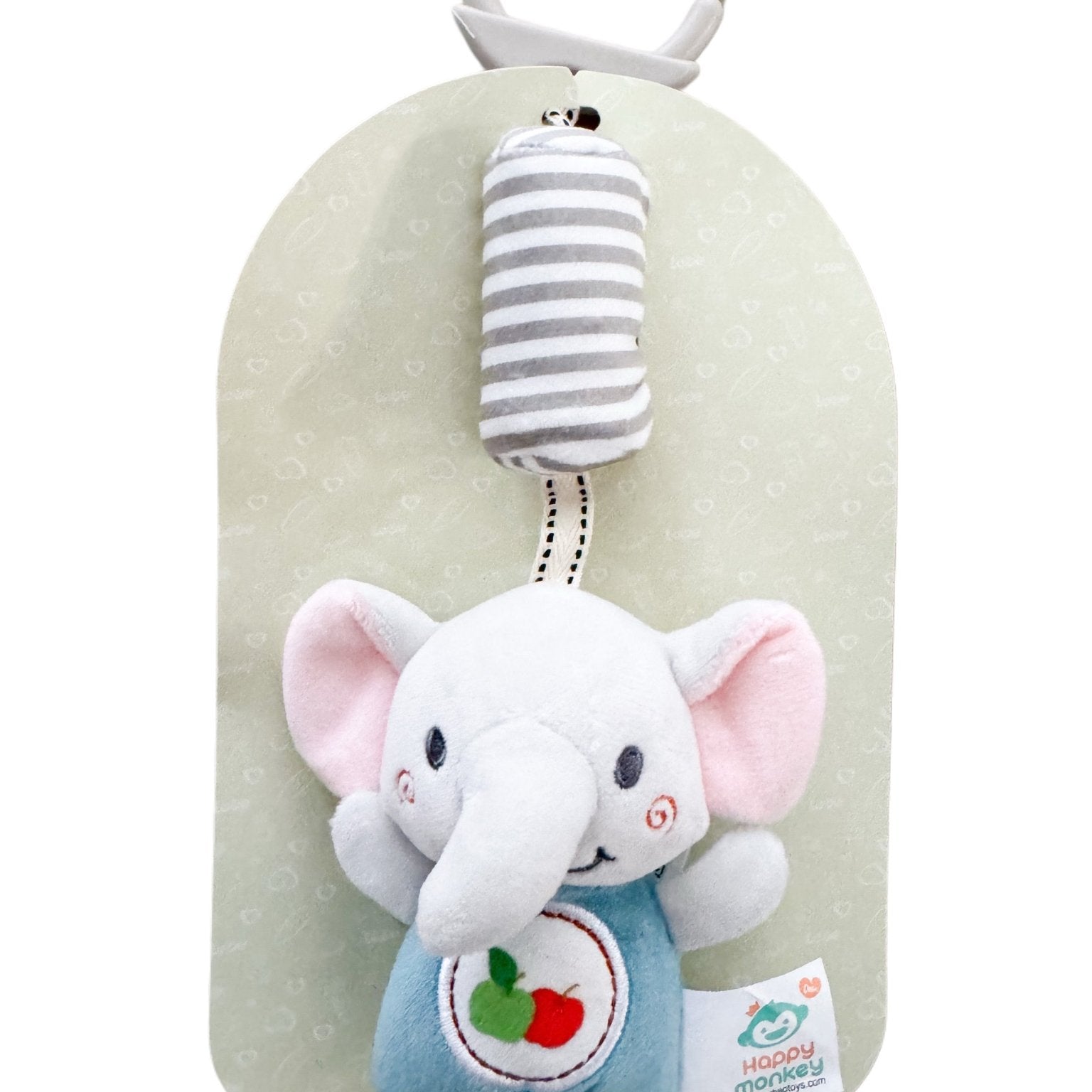 Jucarie zornaitoare cu elefantel de plus - Botez bebelusi