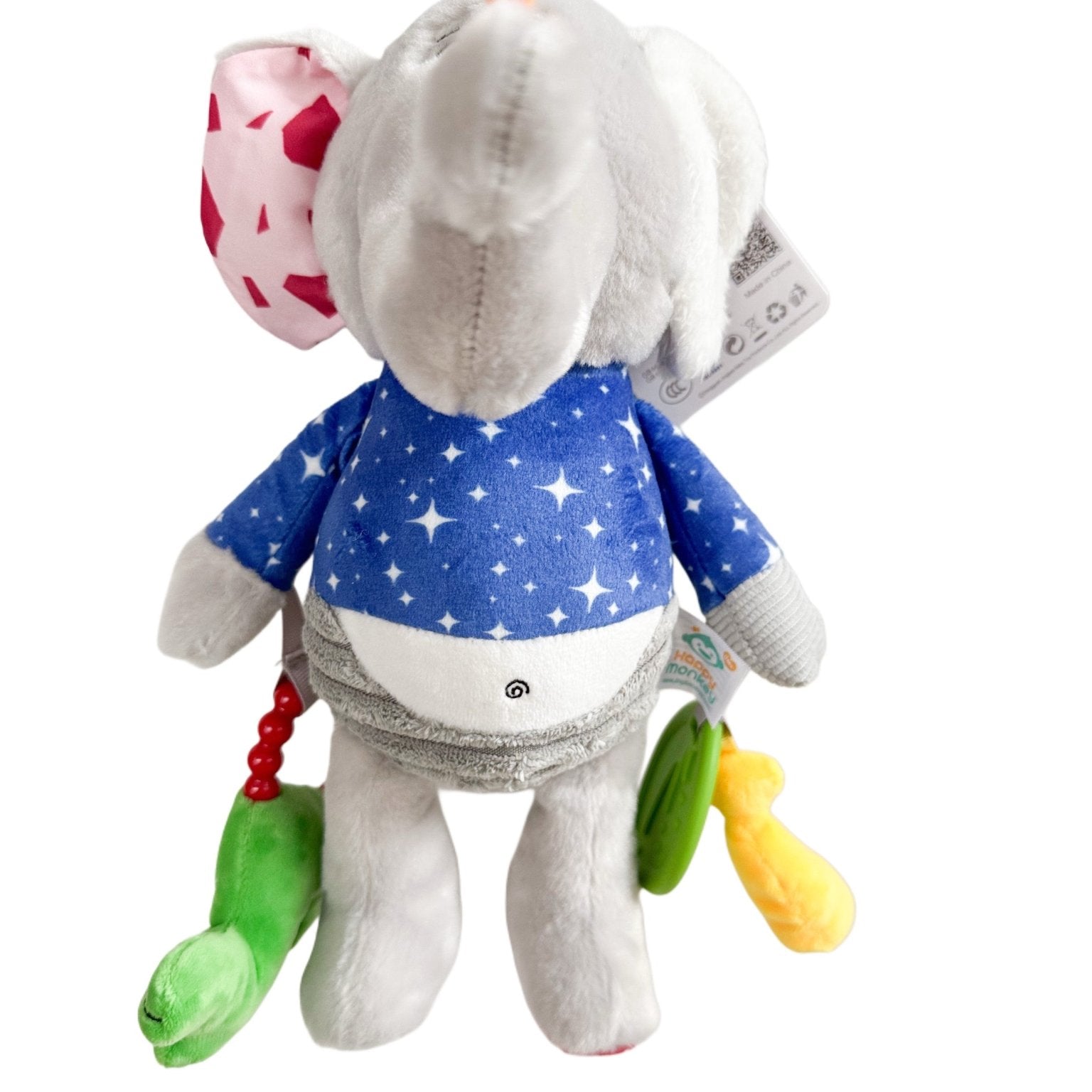 Jucarie zornaitoare de agatat Elefantel - Botez bebelusi