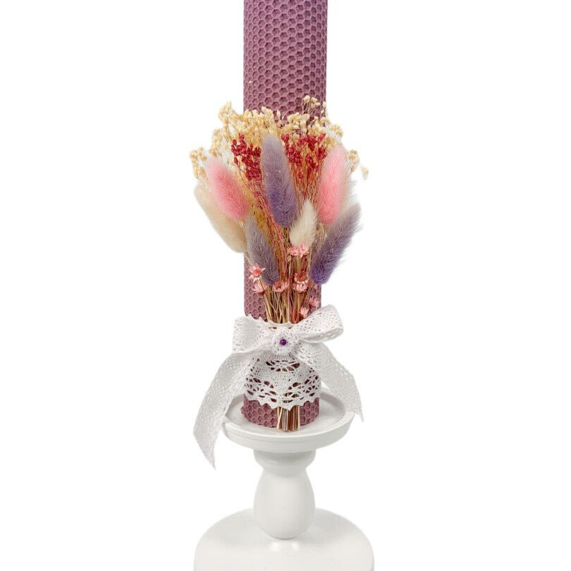 Lumanare ceara Lavanda - Botez bebelusi