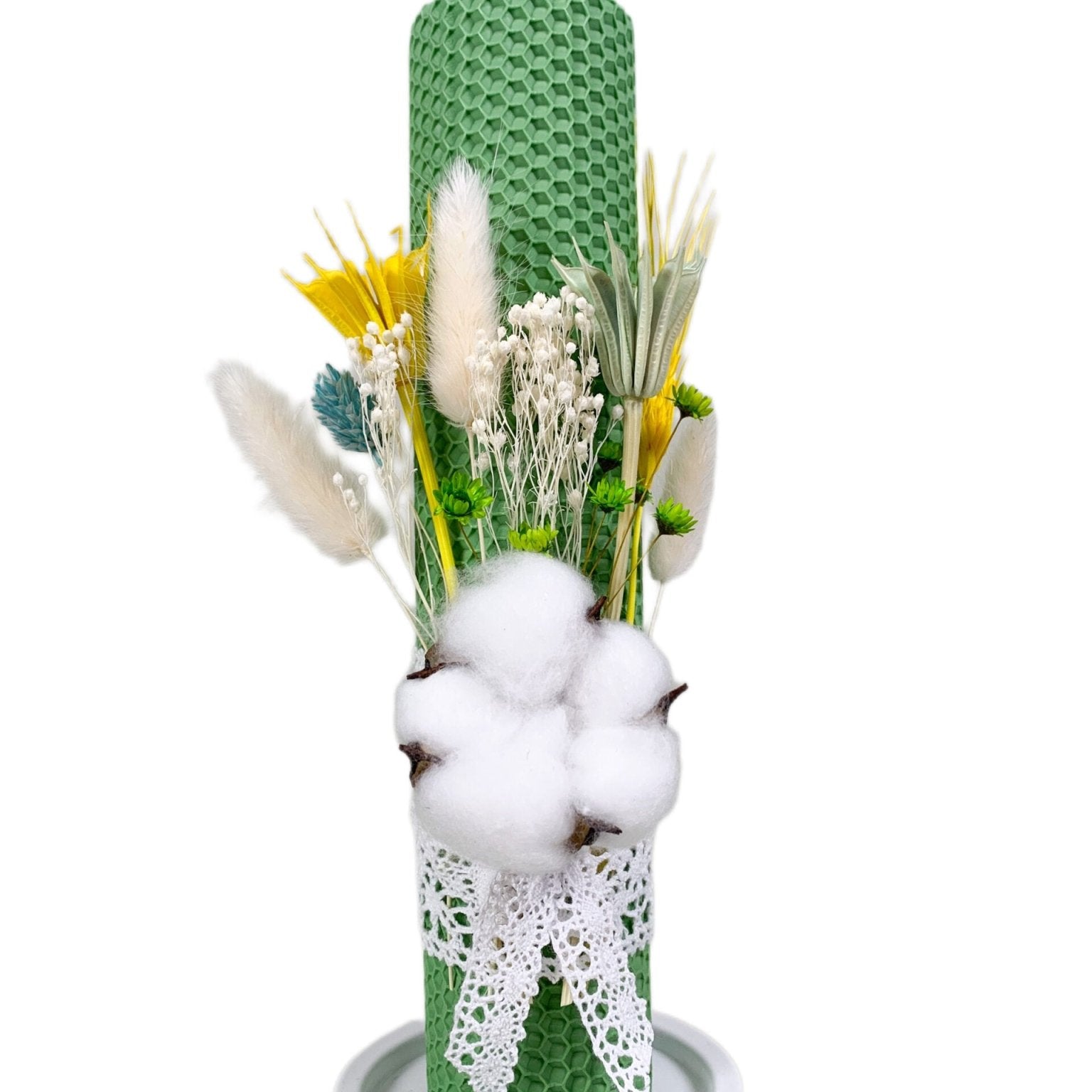 Lumanare ceara naturală Mint - Botez bebelusi