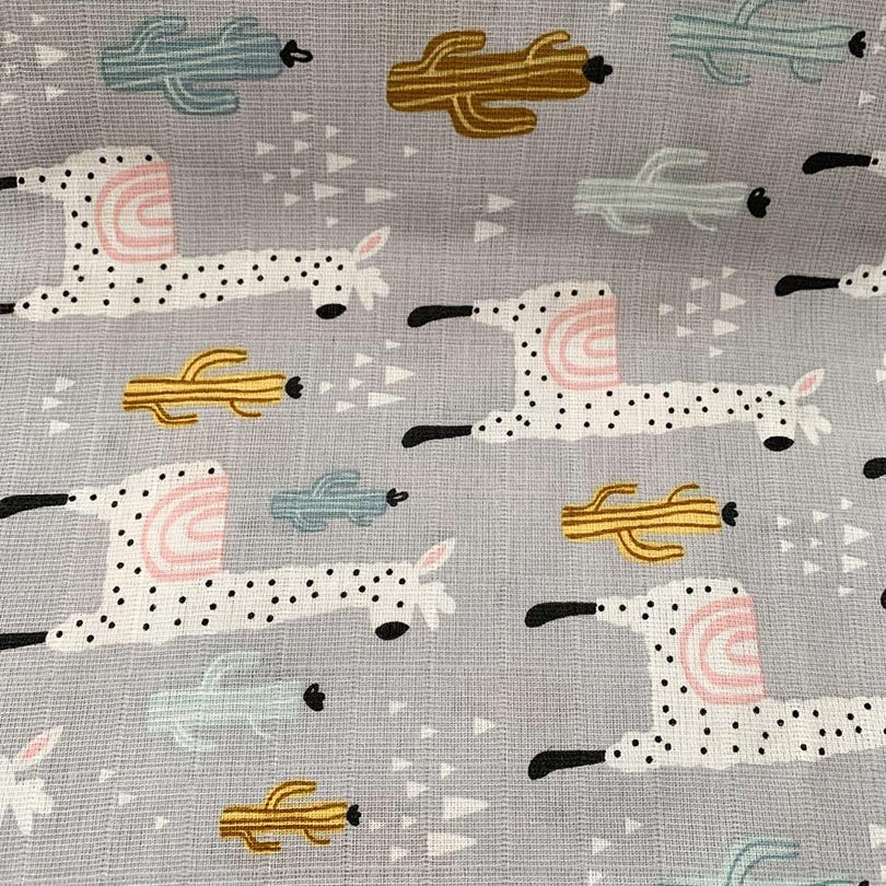 Muselina safari roz - Botez bebelusi