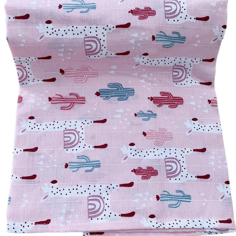 Muselina unicorn ciclam - Botez bebelusi