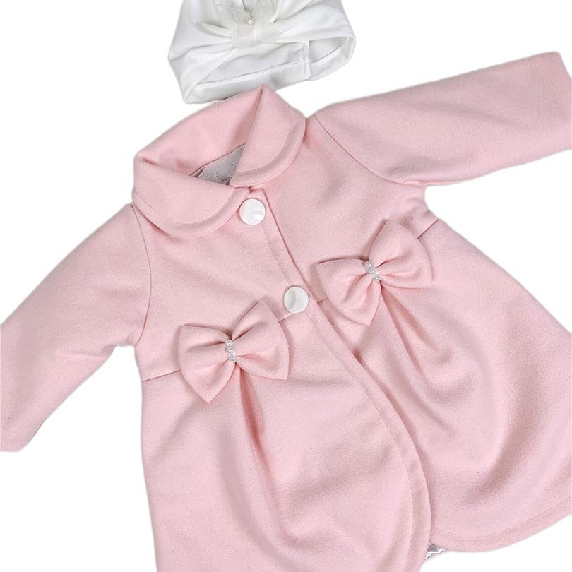 Palton fetita roz - Botez bebelusi