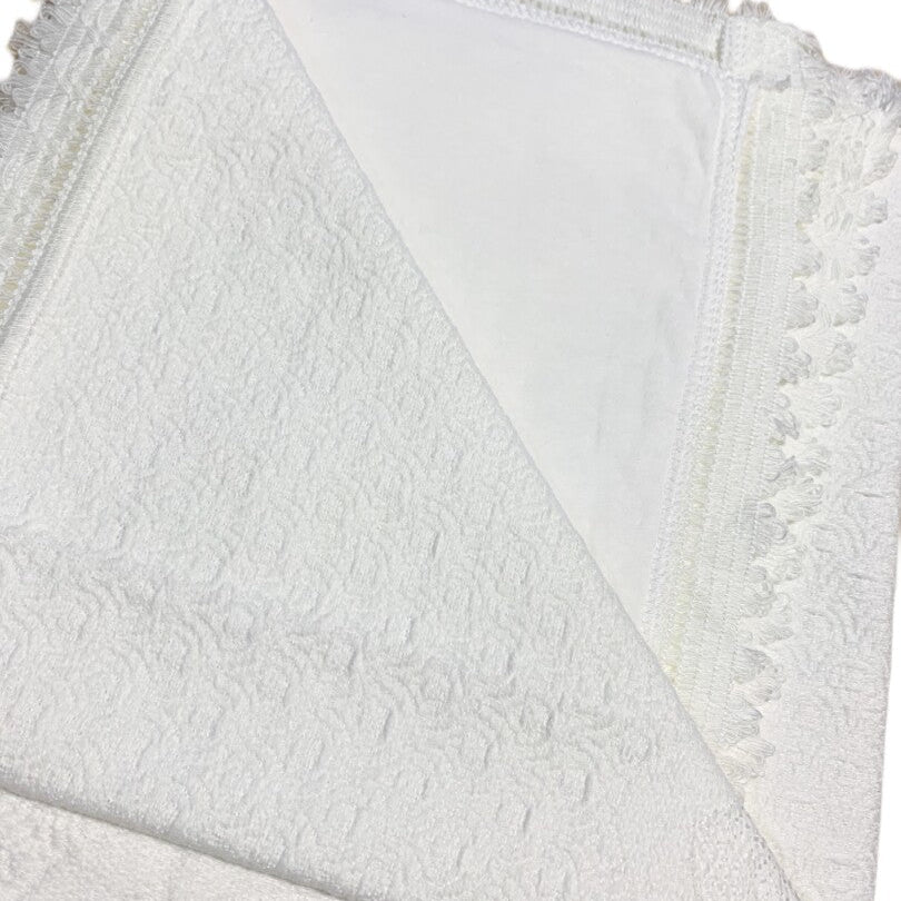 Patura alba bumbac - Botez bebelusi