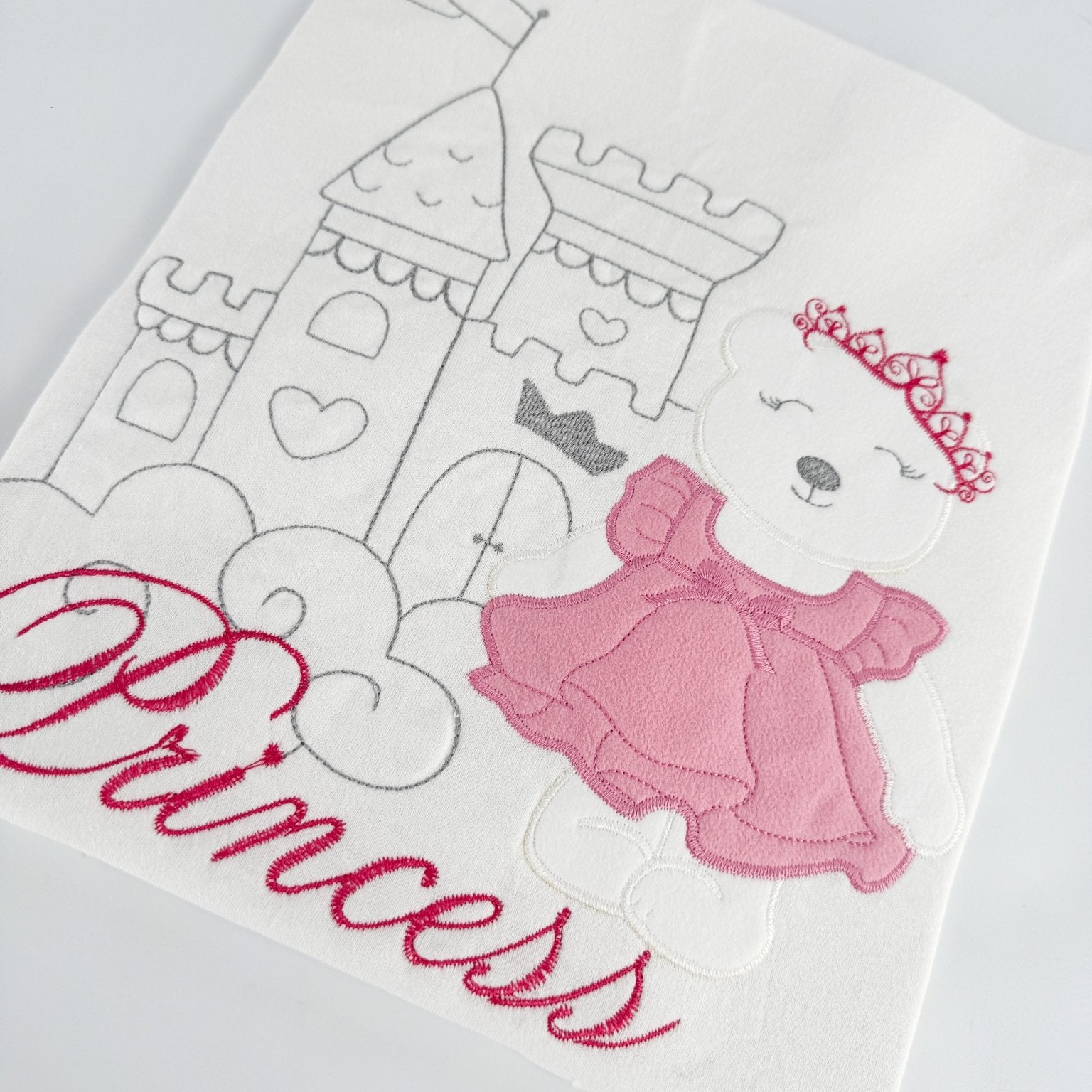 Patura bebelus bumbac cu printesa - Botez bebelusi