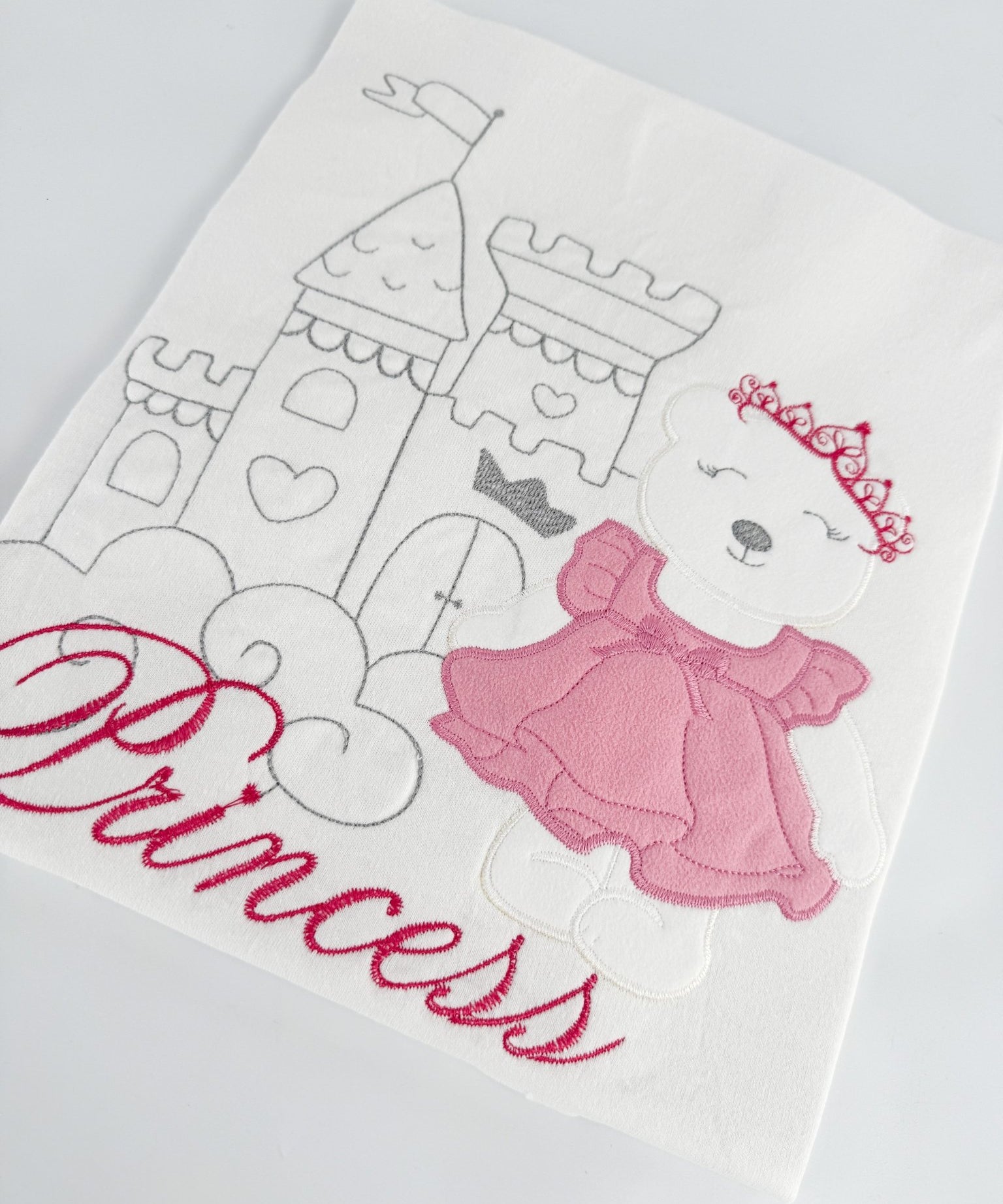 Patura bebelus bumbac cu printesa - Botez bebelusi