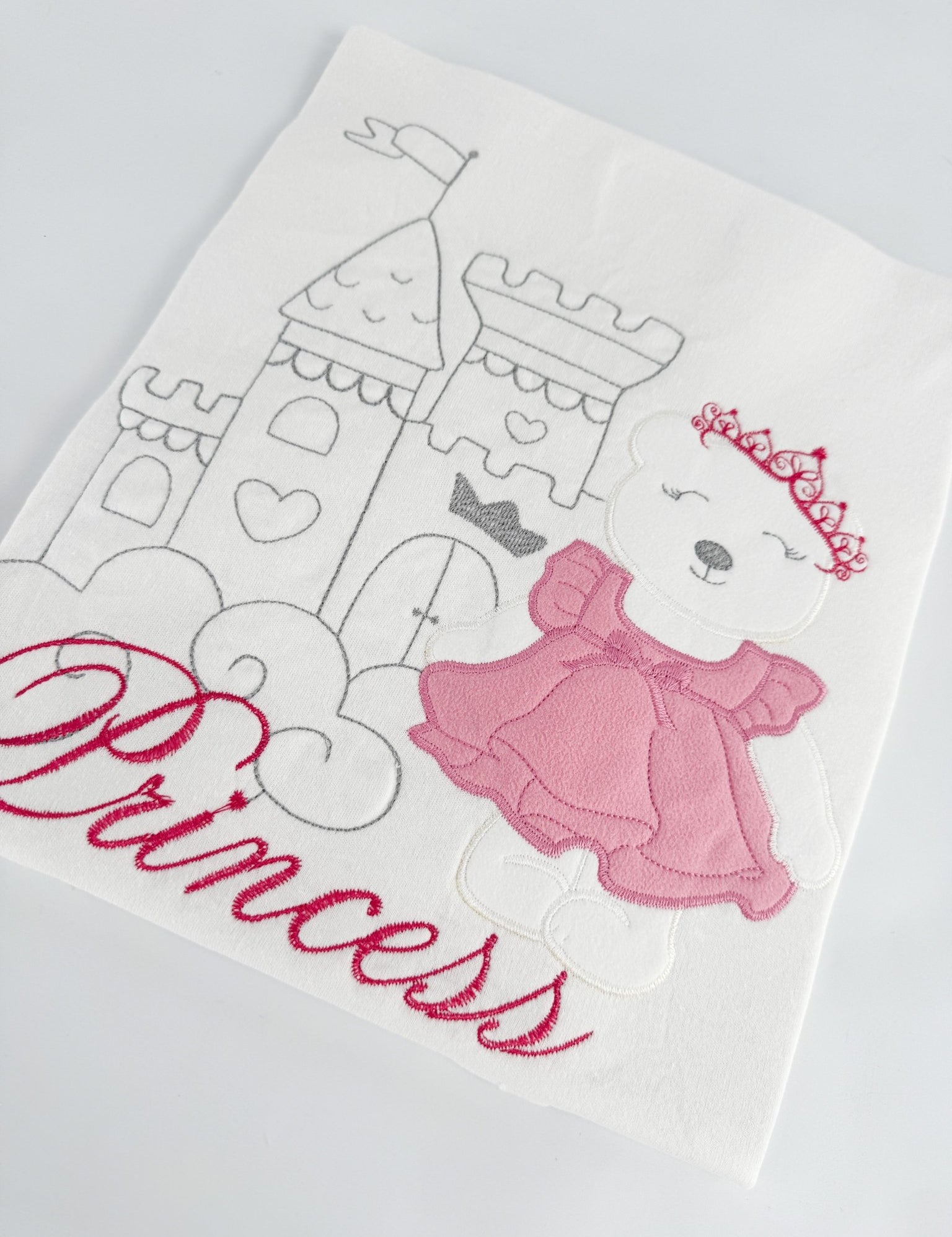 Patura bebelus bumbac cu printesa - Botez bebelusi